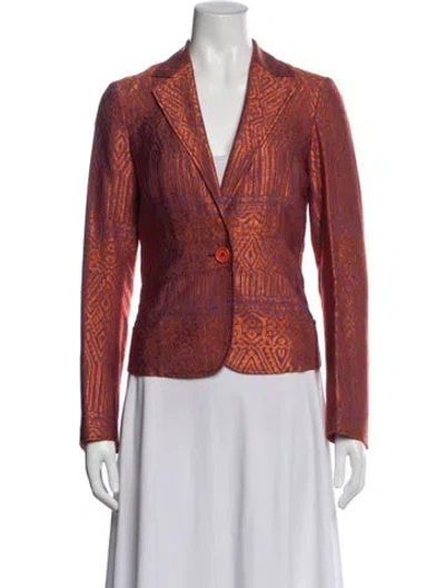 Pre-owned Etro Patterned Blazer In Multicolor