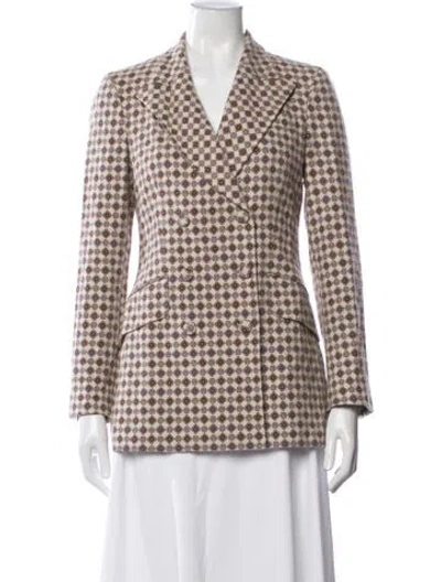 Pre-owned Etro Patterned Blazer In Neutrals