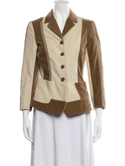 Pre-owned Etro Patterned Blazer In Neutrals
