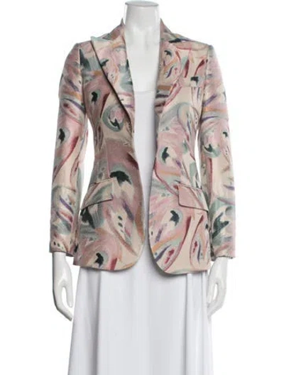 Pre-owned Etro Patterned Blazer In Pink
