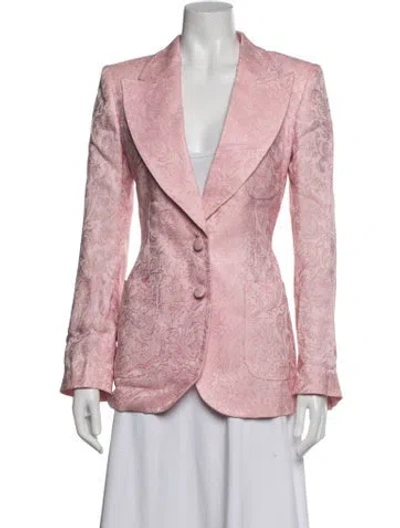 Pre-owned Etro Patterned Blazer In Pink