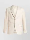 Etro Patterned Blazer With Pockets And Lapel In Neutrals