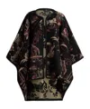 Etro Patterned Cape In Black
