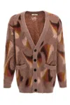 Etro Multicolor Patterned Cardigan In Brown