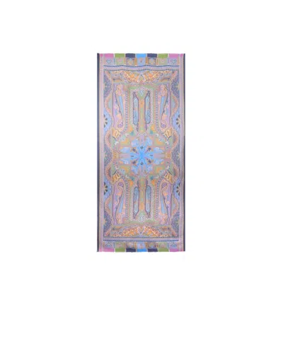 Etro Patterned Cashmere-blend Scarf In Multi