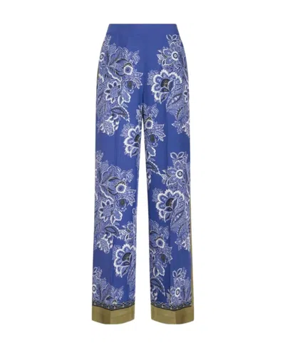 ETRO BANDANNA BOUQUET PALAZZO TROUSERS