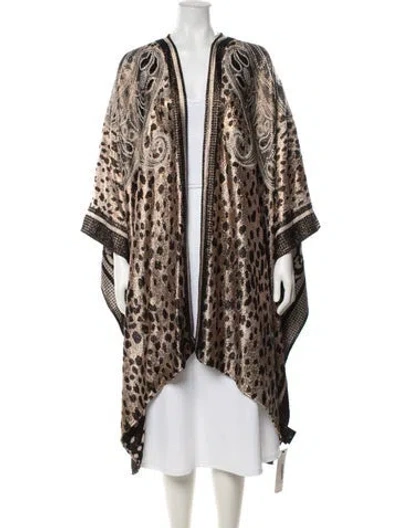 Pre-owned Etro Patterned Coat In Black