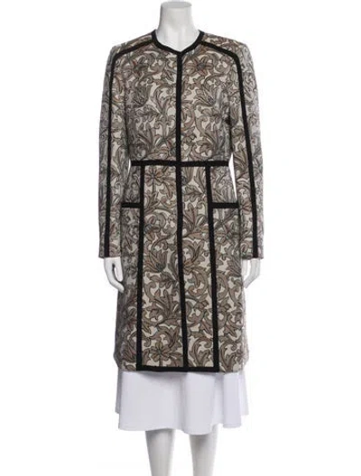 Pre-owned Etro Patterned Coat In Brown