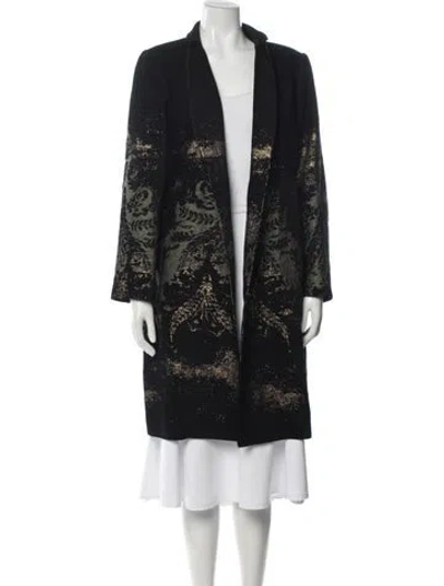 Pre-owned Etro Patterned Coat In Green