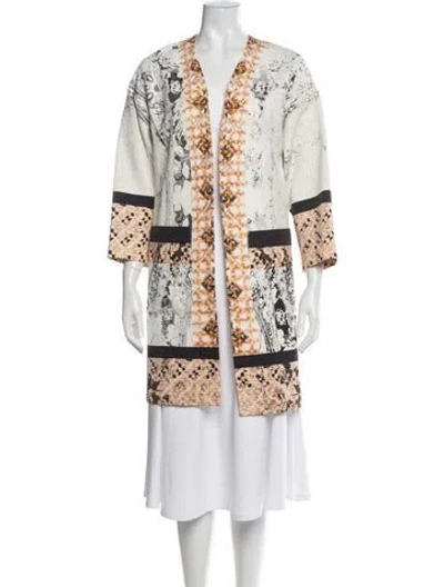 Pre-owned Etro Patterned Coat In Neutral