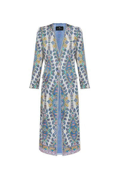 ETRO LIGHTWEIGHT PAISLEY PRINT COAT