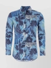 ETRO PATTERNED COTTON SHIRT WITH CUFF SLEEVES