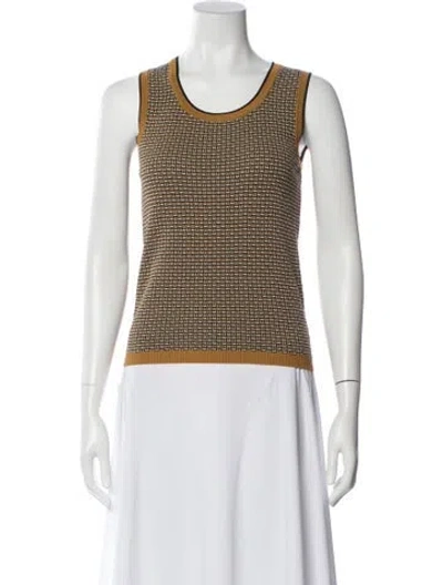 Pre-owned Etro Patterned Crew Neck Top In Multi