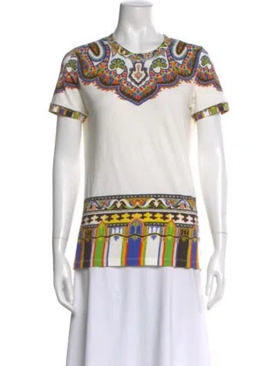Pre-owned Etro Patterned Crew Neck T-shirt