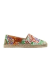Etro Logo-appliqué Floral-embroidery Espadrilles In Multicolor