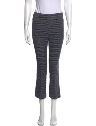 Pre-owned Etro Patterned Flared Pants In Blue