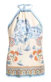 Etro Patterned Halter Top In Multi