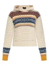 Etro Patterned Hooded Sweater In Multi