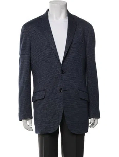 Pre-owned Etro Patterned Jacket In Blue