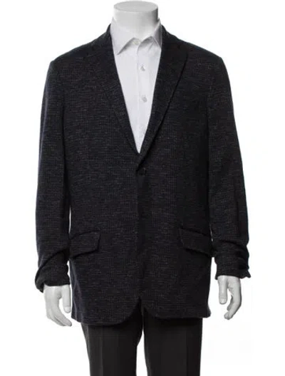 Pre-owned Etro Patterned Jacket In Blue