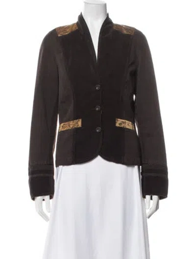 Pre-owned Etro Patterned Jacket In Brown