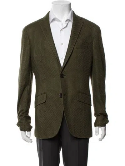 Pre-owned Etro Patterned Jacket In Green