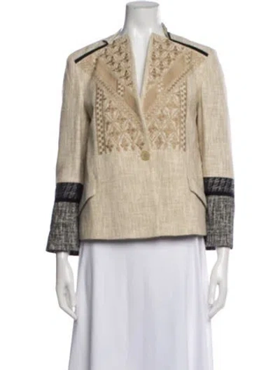 Pre-owned Etro Patterned Jacket In Neutrals