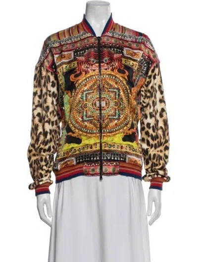 Pre-owned Etro Patterned Jacket In Orange