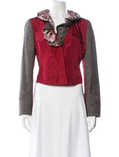 Pre-owned Etro Patterned Jacket In Red