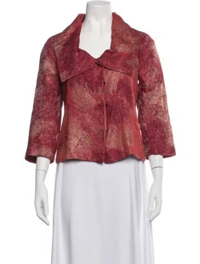 Pre-owned Etro Patterned Jacket In Red
