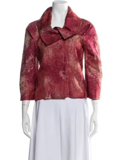 Pre-owned Etro Patterned Jacket In Red
