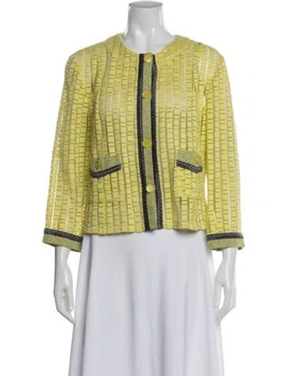 Pre-owned Etro Patterned Jacket In Yellow