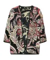 Etro Patterned-jacquard Brocade Jacket In Black