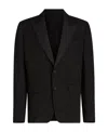 Etro Patterned-jacquard Evening Blazer In Black