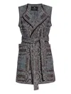 Etro Patterned-jacquard Gilet In Gray