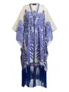 Etro Kaftankleid Mit Jacquardmuster In Blue