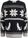 Etro Embroidered Cotton Sweater In Blau
