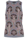ETRO ETRO PATTERNED JACQUARD KNITTED TANK TOP