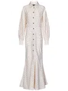 ETRO ETRO PATTERNED JACQUARD LONG SLEEVED MERMAID GOWN