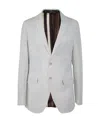 Etro Patterned Blazer With Pockets And Lapel In Gray
