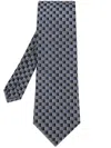 Etro Patterned-jacquard Tie In Blue