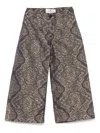 Etro Patterned-jacquard Trousers In Blue
