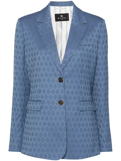 Etro Jacket In Blue