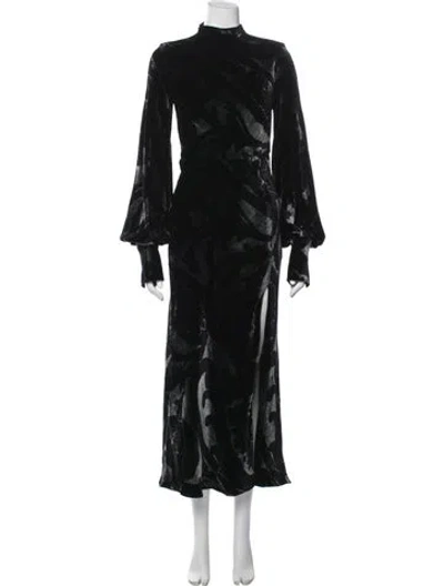 Pre-owned Etro Patterned Knee-length Dress In Blue