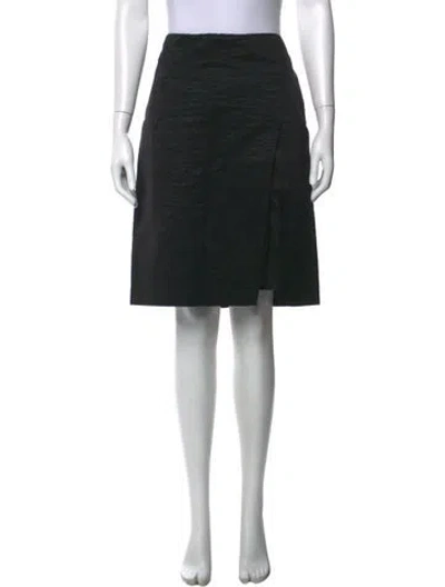 Pre-owned Etro Patterned Knee-length Skirt In Black