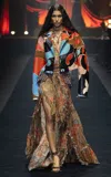 Etro Patterned Leather Jacket In Multi