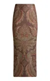 Etro Patterned Midi Pencil Skirt In Multi