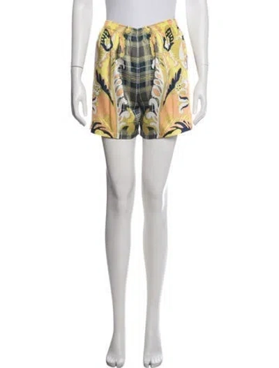 Pre-owned Etro Patterned Mini Shorts In Neutrals