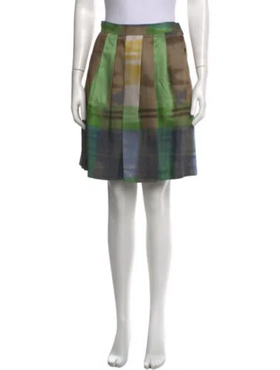 Pre-owned Etro Patterned Mini Skirt In Yellow