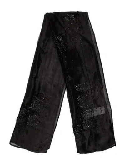 Pre-owned Etro Patterned Scarf In Black